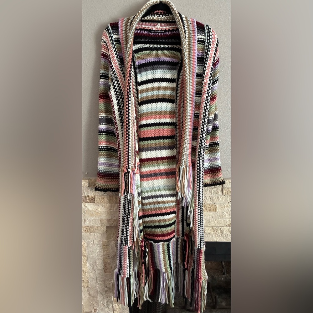 Boston Proper Fringe Duster Free People Dupe